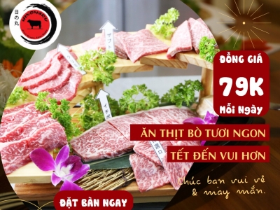 ĂN THỊT BÒ TƯƠI NGON, TẾT ĐẾN VUI HƠN VỚI BÒ NHẬT ĐẤT VIỆT HINOMARU