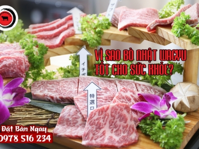 VÌ SAO BÒ NHẬT WAGYU TỐT CHO SỨC KHỎE?
